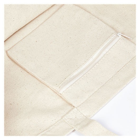 Large Canvas Shopper Bag Pocket